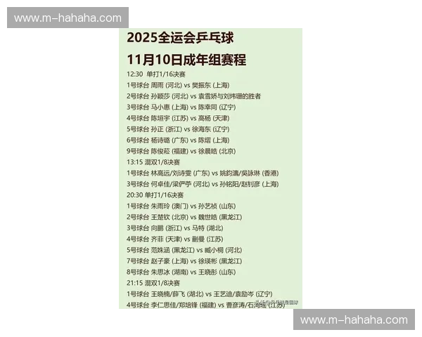 乒乓球比分网：实时更新，尽享精彩赛事